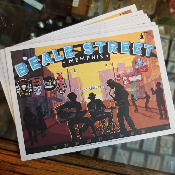 Memphis Postcard Beale Musicians