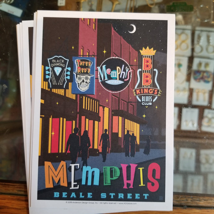 Memphis Postcard Beale Street Neon