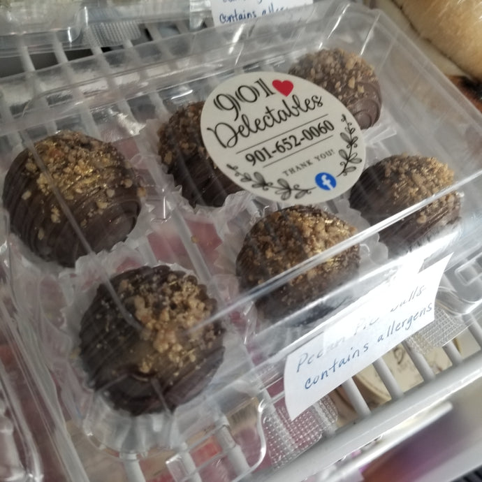 901 Delectables Chocolate Covered Pecan Pie Truffles