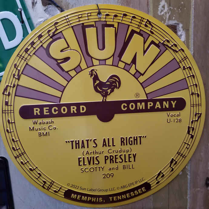 Sun Studio Elvis Metal Sign