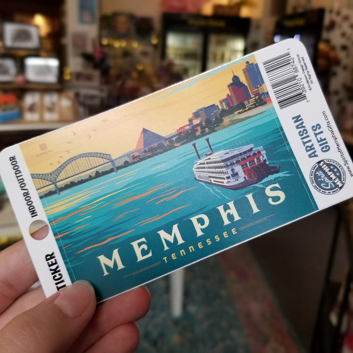 Memphis River Sticker Horizontal