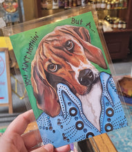 Load image into Gallery viewer, DJ Kelly Hound Dog Postcard Green (4&quot;x6&quot; or 5&quot;x7&quot;)
