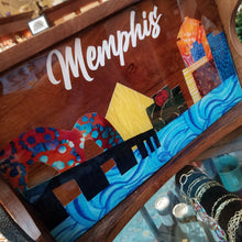 Load image into Gallery viewer, AnnaMade Designs Tray Colorful Memphis Skyline
