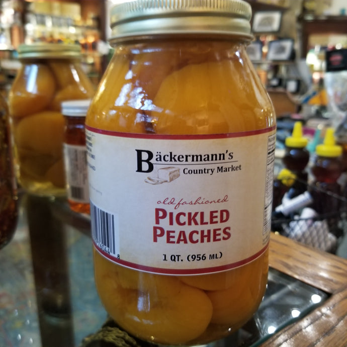 Backermann's Pickled Peaches 32oz