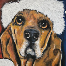 Load image into Gallery viewer, DJ Kelly Elvis Hound Dog Painting Christmas 16&quot;x12&quot;
