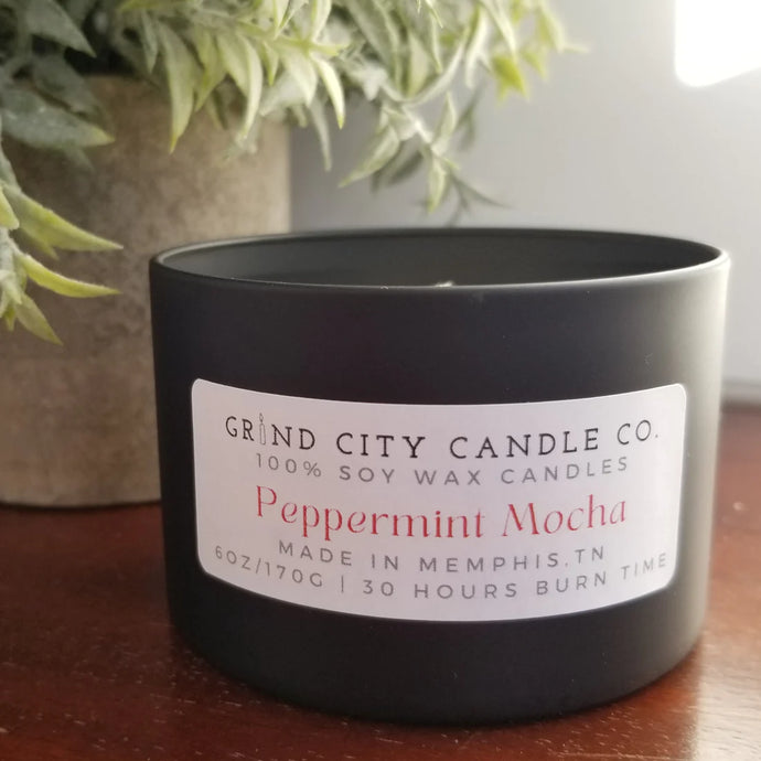 Grind City Candle Co. 6oz Peppermint Mocha