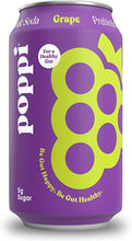 Load image into Gallery viewer, Poppi Prebiotic Soda Grape
