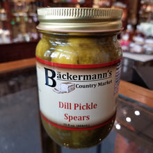 Load image into Gallery viewer, Backermann&#39;s Dill Pickle Spears 15oz
