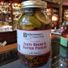 Load image into Gallery viewer, Backermann&#39;s Zesty Bread &amp; Butter Pickles 1qt
