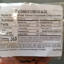 Load image into Gallery viewer, Ginger&#39;s Bread &amp; Co. Tahini Chocolate Chip (Vegan, GF)
