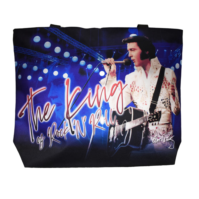 Elvis the King Large Tote