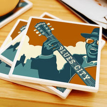Load image into Gallery viewer, Memphis Blues City Ceramic Coaster
