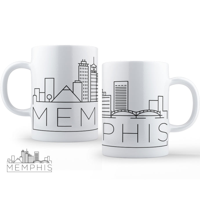 Memphis Skyline Mug 15oz